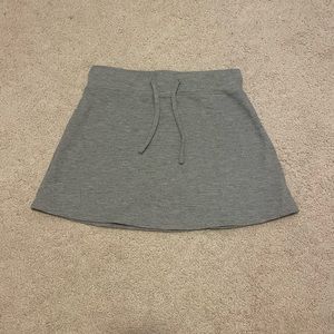 Halara Grey Waffle Mini Sweatskirt